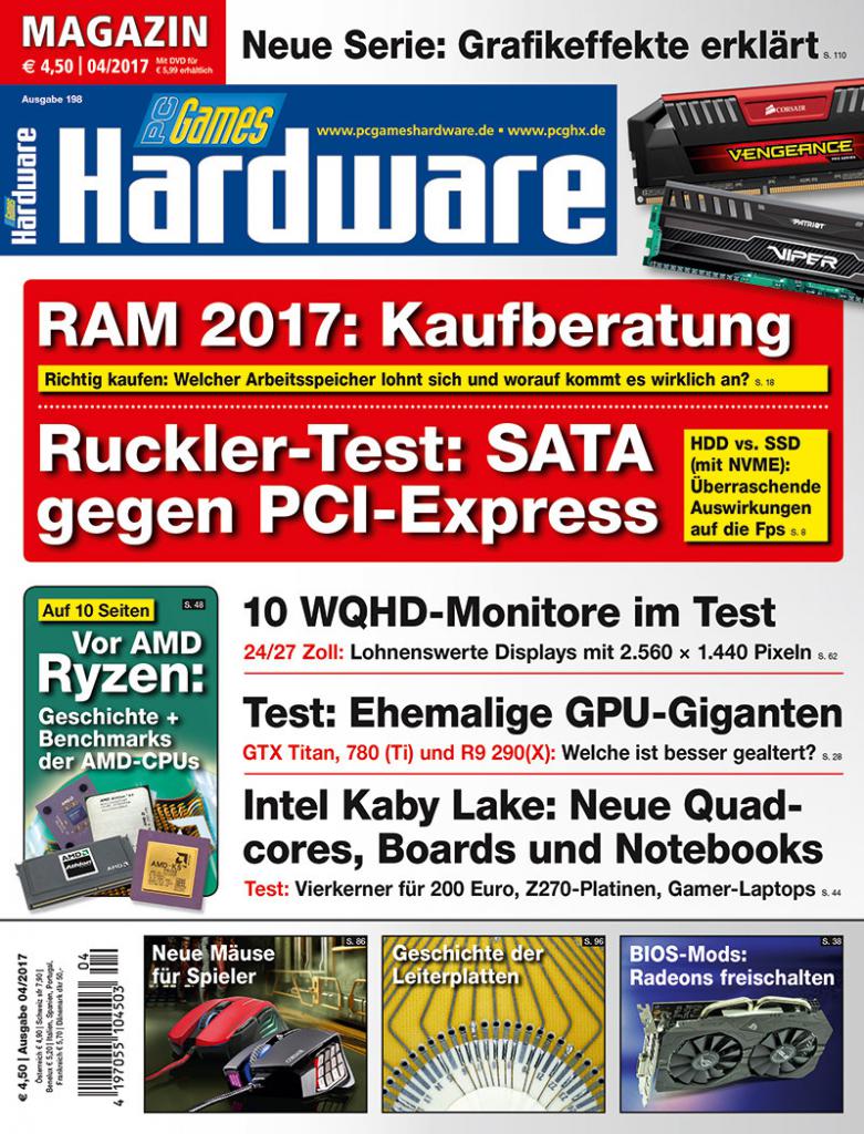 [23/02/2017] PCGH #198 ( (04-17): Magazin-Cover