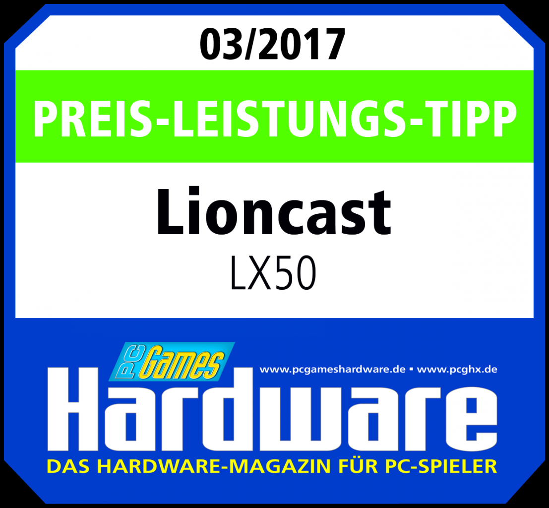 [20/02/2017] Preis-Leistungs-Award Lioncast LX50
