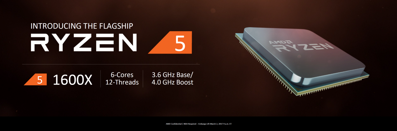 [03/03/2017] Ryzen 5 1600X als R5-Flaggschiff