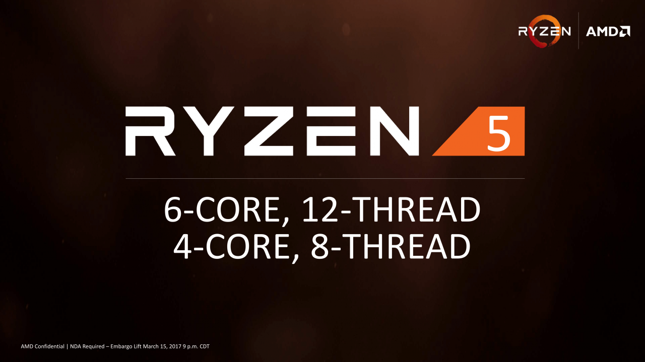 [15/03/2017] AMD Ryzen 5: 6- & 4-Kerner mit SMT treten ab April gegen Intels kleine Kaby Lake-S an (5)