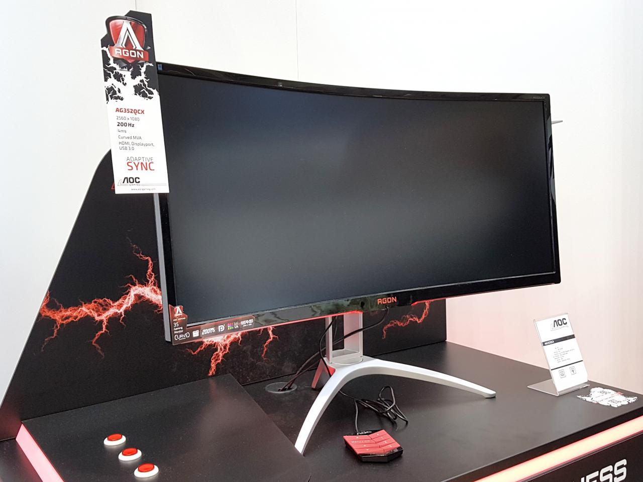 [24/03/2017] AOC Agon AG352QCX: Ultrawide-Monitor mit Freesync und 200 Hz