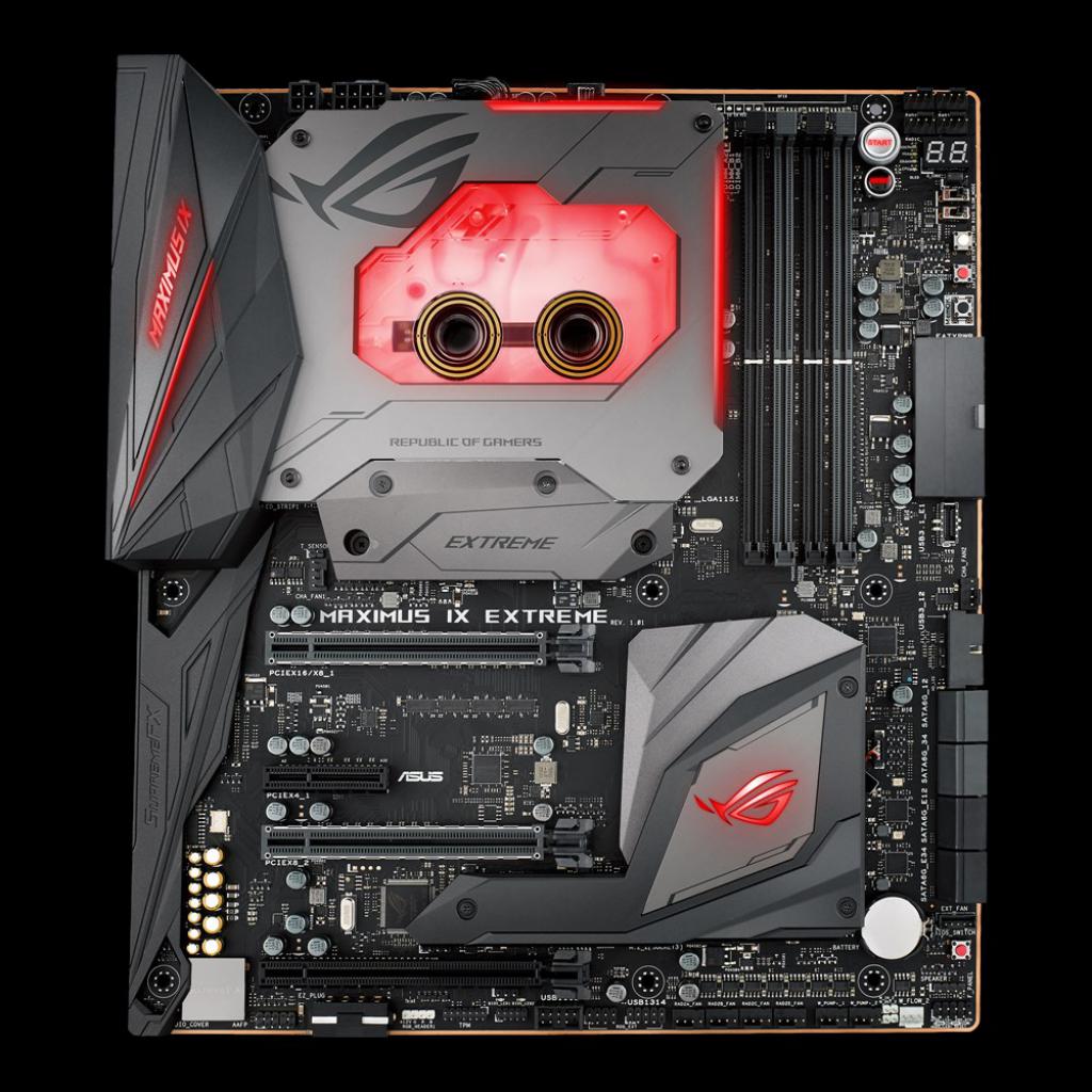 [13/03/2017] Asus ROG Maximus IX Extreme für 699 Euro: Erstmals mit vorinstalliertem CPU-Wasserkühler (2)