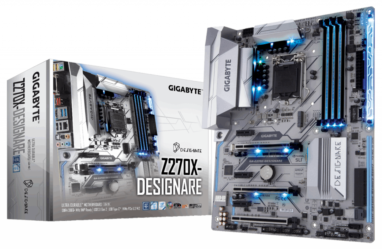 [26/03/2017] Das Z270X Designare von Gigabyte soll sich mit üppiger Ausstattung vor allem an 