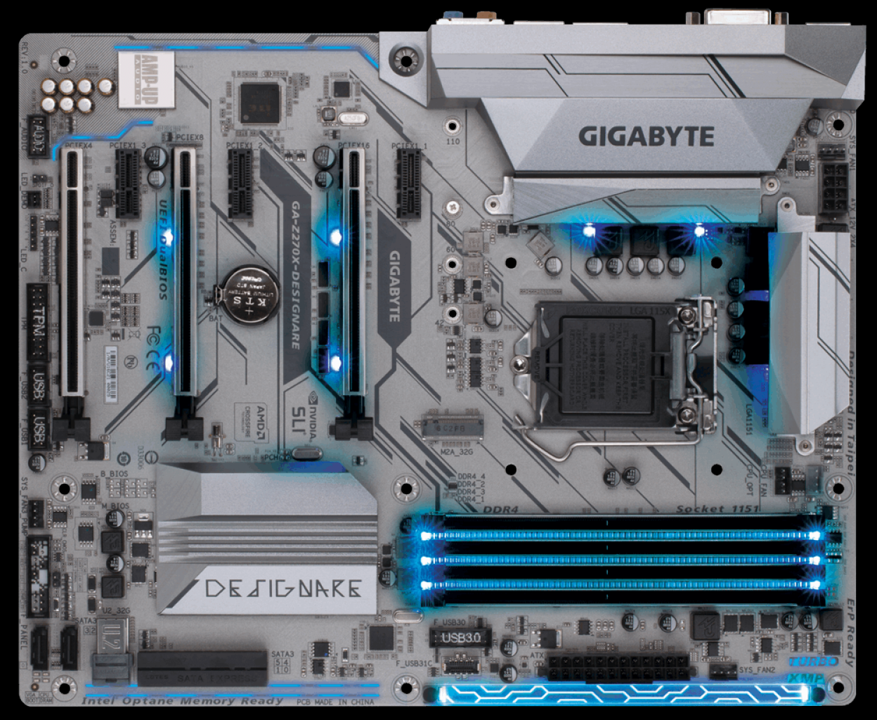 [26/03/2017] Das Z270X Designare von Gigabyte soll sich mit üppiger Ausstattung vor allem an 