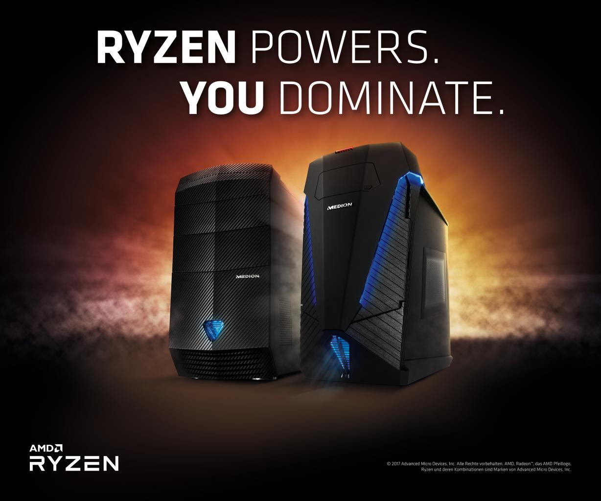 [29/03/2017] MEDION ERAZER PC Lineup mit AMD Ryzen (1)