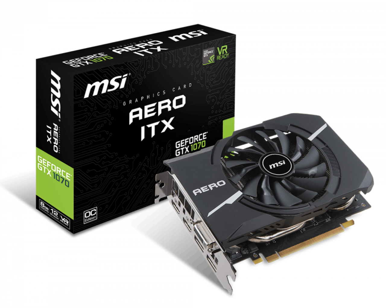 [06/03/2017] MSI Geforce GTX 1070 Aero ITX: Zweites Custom-Design mit unter 180 mm Länge (1)