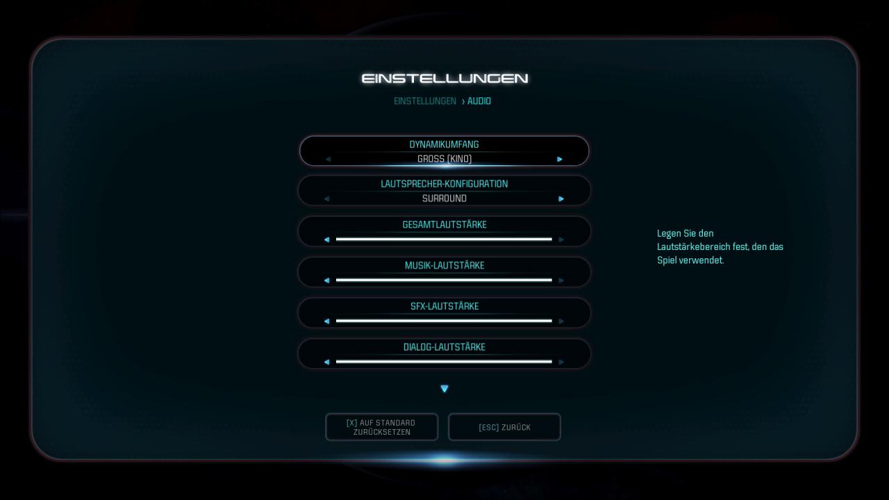 [16/03/2017] Mass Effect: Andromeda - Menüs Audio