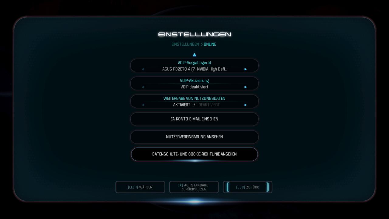 [16/03/2017] Mass Effect: Andromeda - Menüs Online (2)