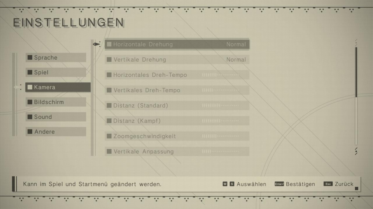 NieR: Automata - Menu - Kamera (1)