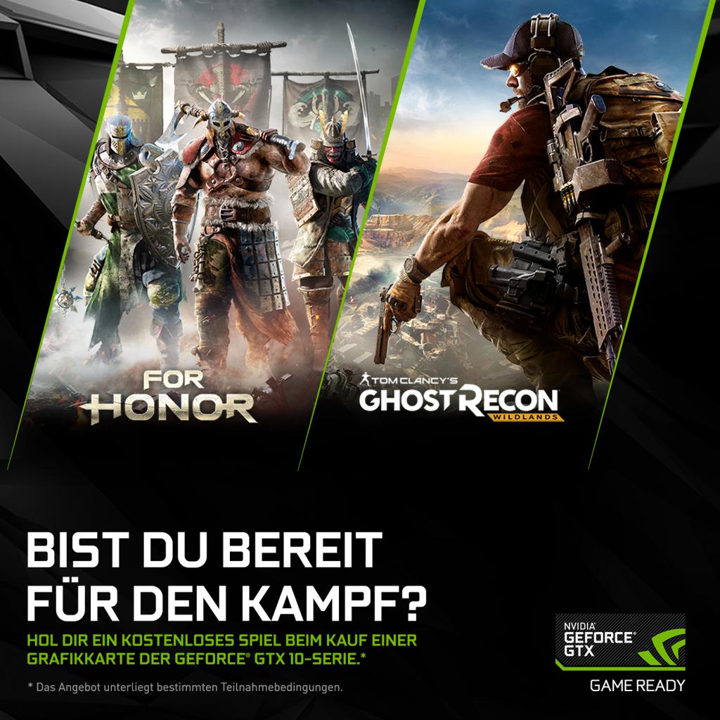 [24/03/2017] Nvidia verlängert aktuelles Ubisoft-Bundle und weitet es auf Geforce GTX 1060 aus