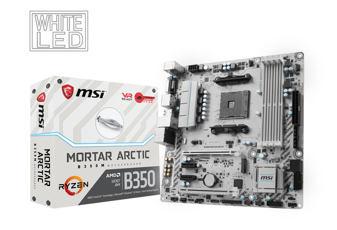 [21/03/2017] MSI B350M Mortar Arctic