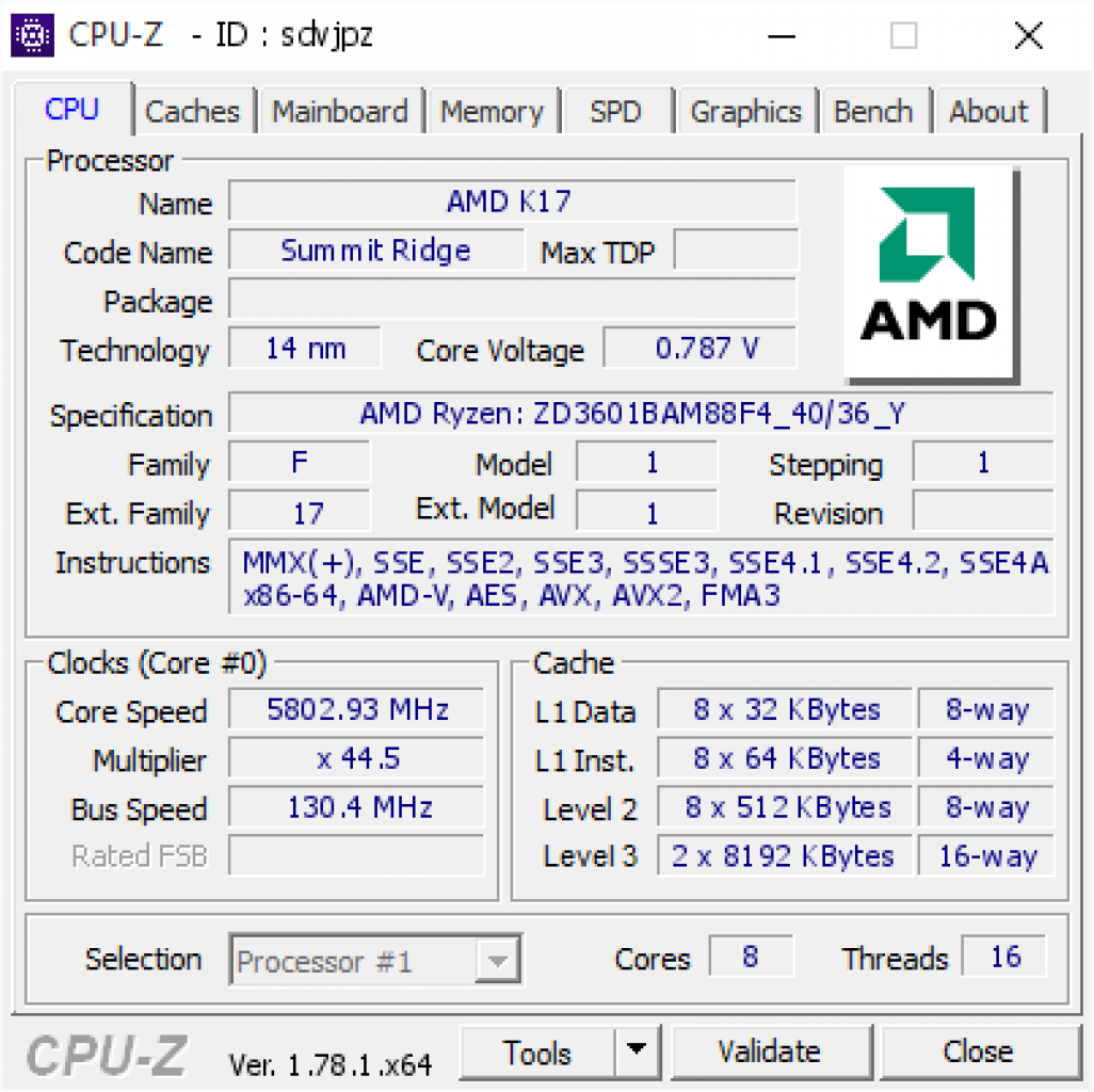 [03/03/2017] Ryzen 7 1800X: 5.802,93 MHz markieren vorerst die Spitze