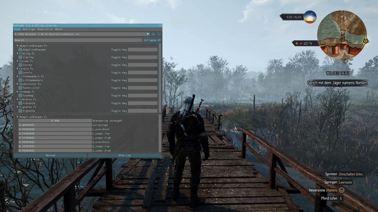[20/03/2017] Witcher 3 Ingame OSD - hier lässt sich on-the-fly alles einstellen
