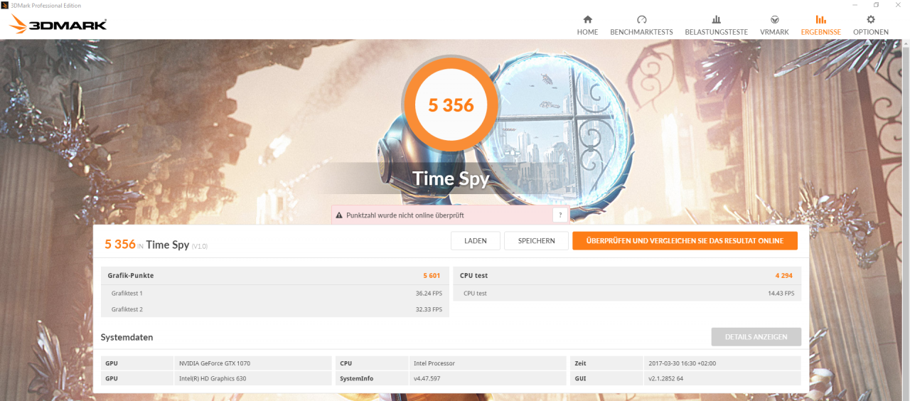 [04/04/2017] 3DMark Timespy