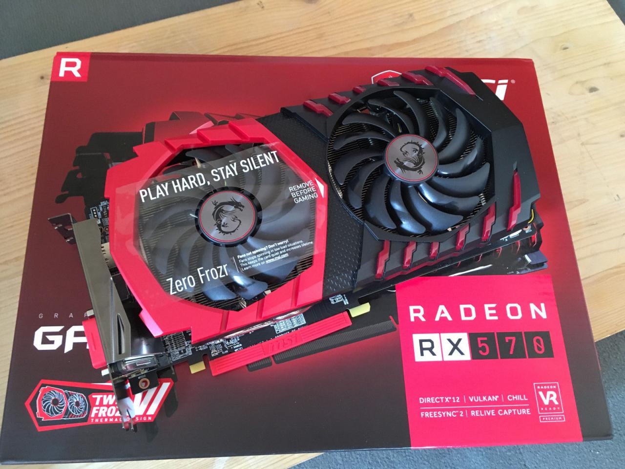 [14/04/2017] Ein Ebay-Nutzer möchte vorab seine MSI Radeon RX 570 für knapp 380 US-Dollar verkaufen.
