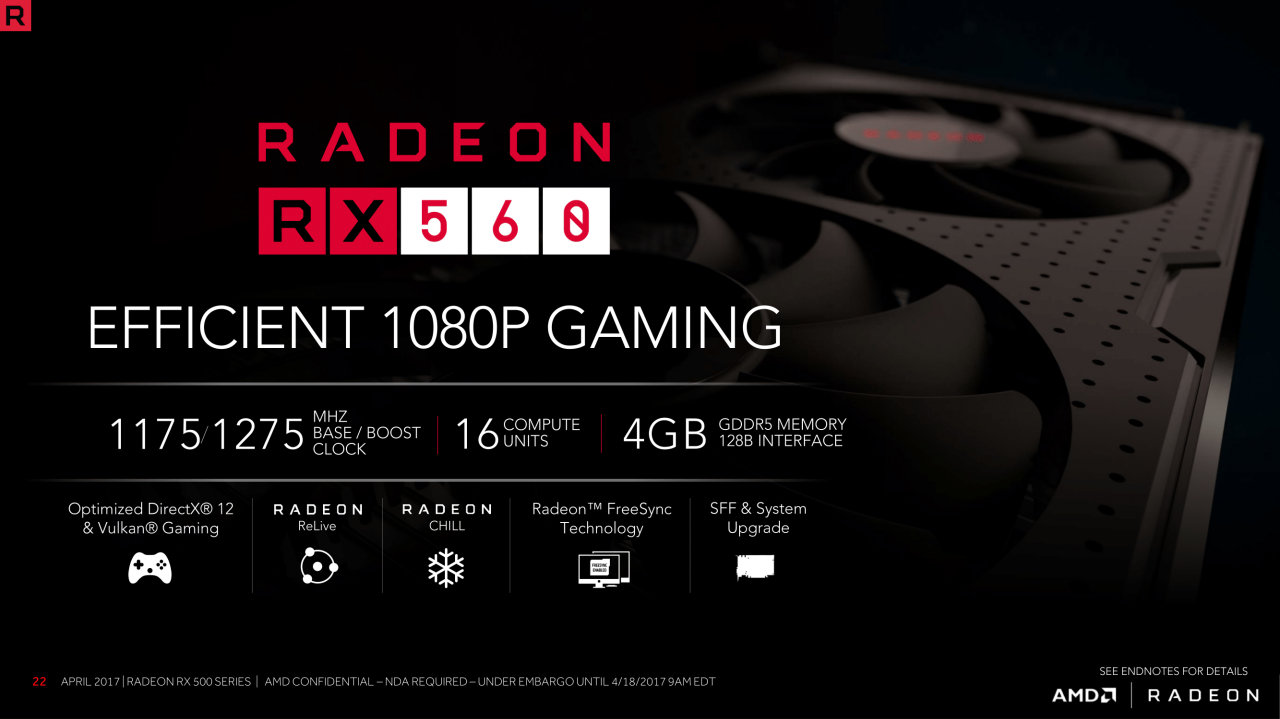 [18/04/2017] Radeon RX 560 & RX 550 vorgestellt: Polaris 12 gibt sich die Ehre (1)