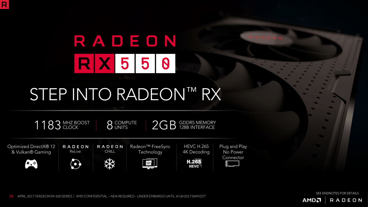 [18/04/2017] Radeon RX 560 & RX 550 vorgestellt: Polaris 12 gibt sich die Ehre (5)