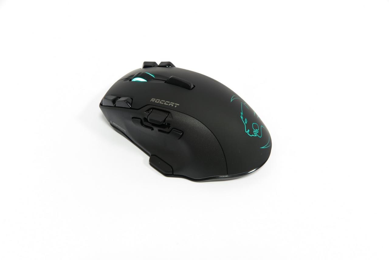 Roccat Leadr: Drahtloses Maus-Flaggschiff mit Schubregler und Haifischflosse im Test (1)