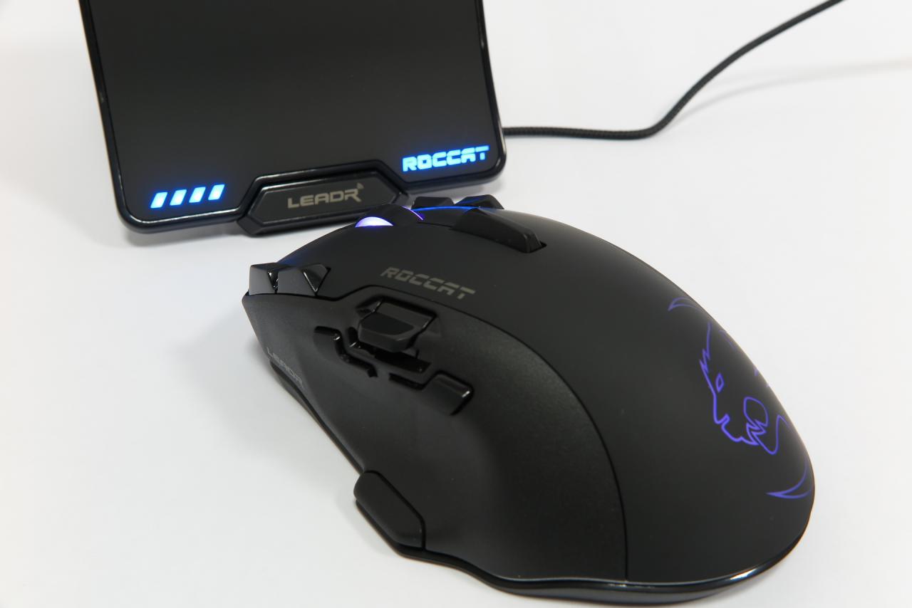 [26/04/2017] Roccat Leadr: Drahtloses Maus-Flaggschiff mit Schubregler und Haifischflosse im Test (7)