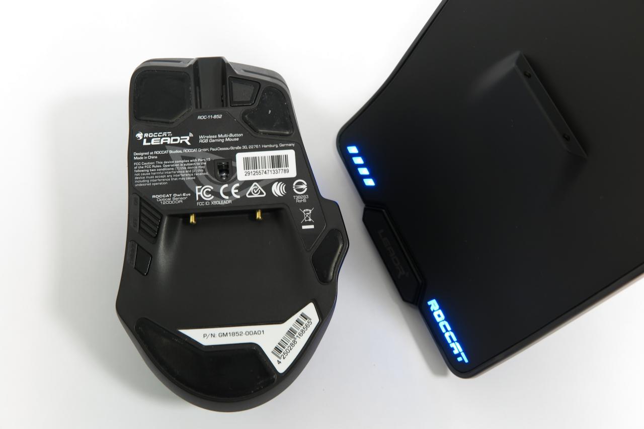[26/04/2017] Roccat Leadr: Drahtloses Maus-Flaggschiff mit Schubregler und Haifischflosse im Test (11)