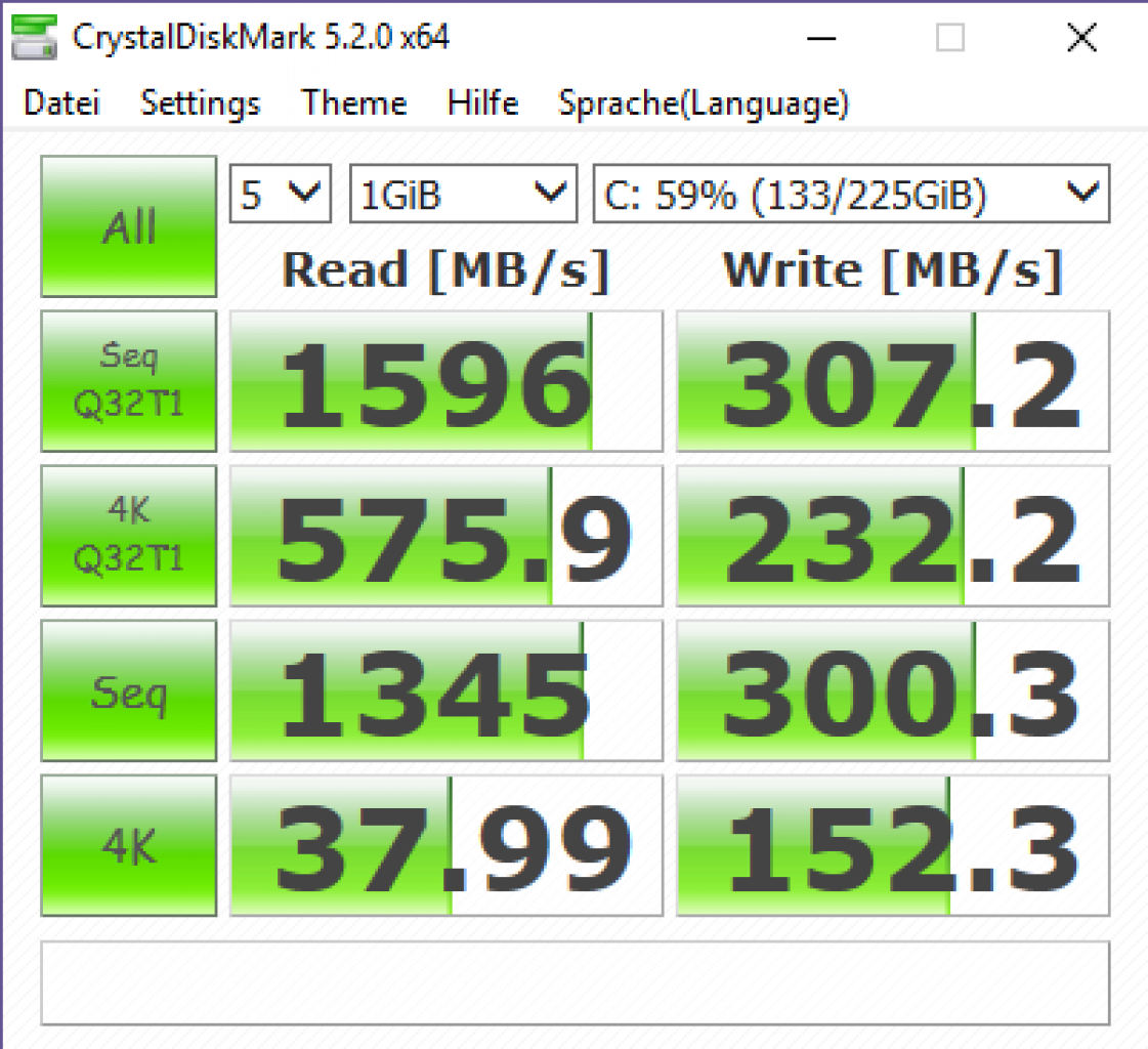 [04/04/2017] CrystalDiskMark-Benchmark der PCIe-SSD