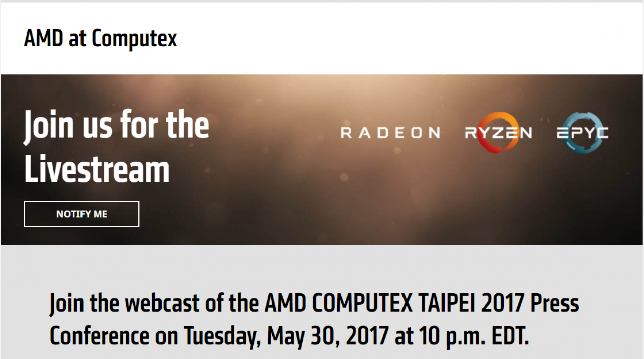 [30/05/2017] AMD Computex Livestream: Ryzen, Threadripper und RX Vega ab 4 Uhr