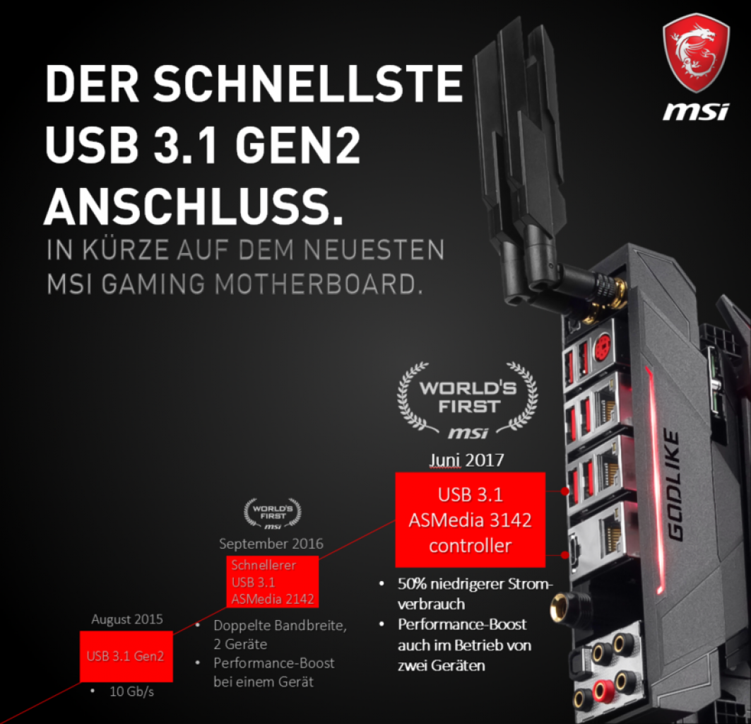 [15/05/2017] Godlike Gaming Pro Carbon: MSI teasert schnellstes USB-3.1-Mainboard (1)