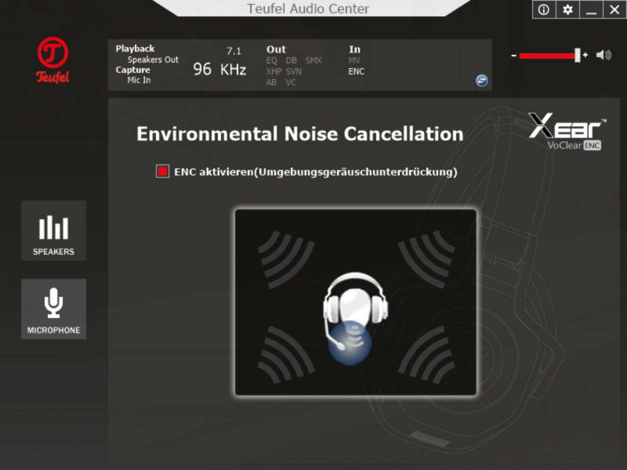 Audiomenü - 12 - Environmental Noise Cancellation (ENC)