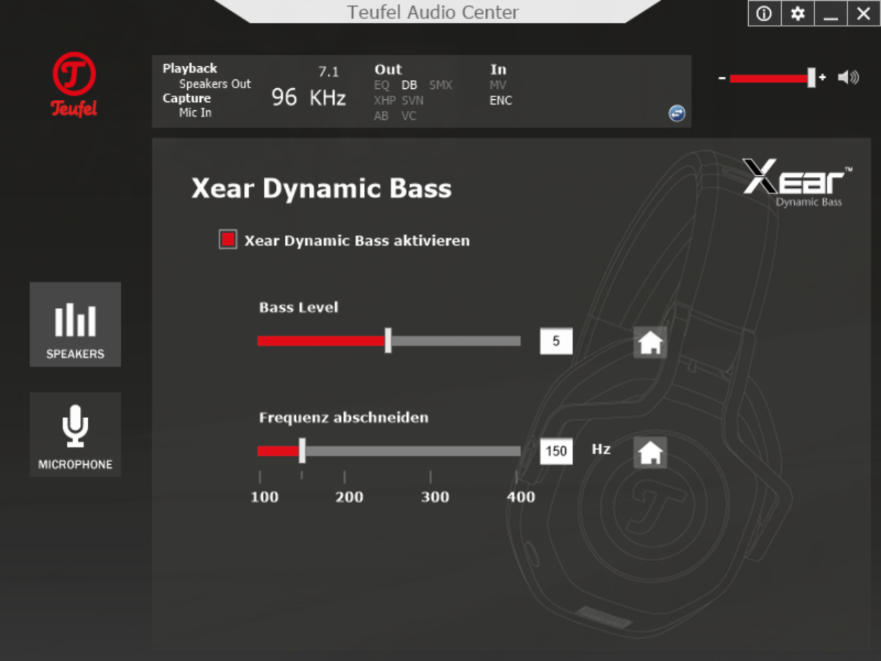 Audiomenü - 6 - Dynamic Bass