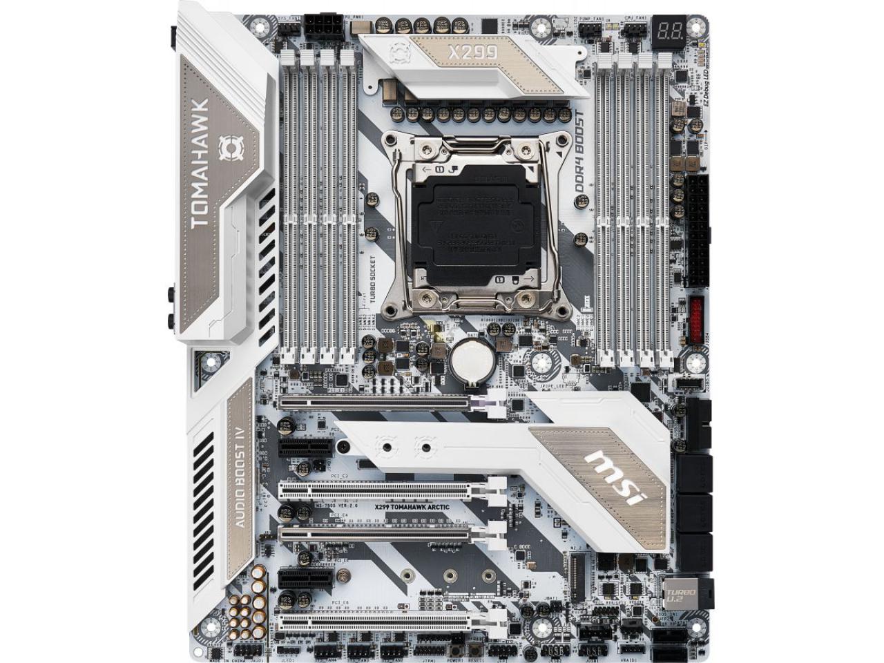 [19/06/2017] MSI X299 Tomahawk Arctic: Weiß-graues X299-Mainboard im ATX-Format (1)