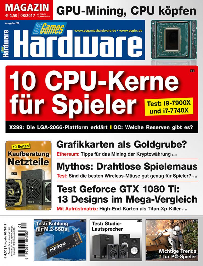 [30/06/2017] Cover MAG (PC Games Hardware #202 Ausgabe 08-2017)