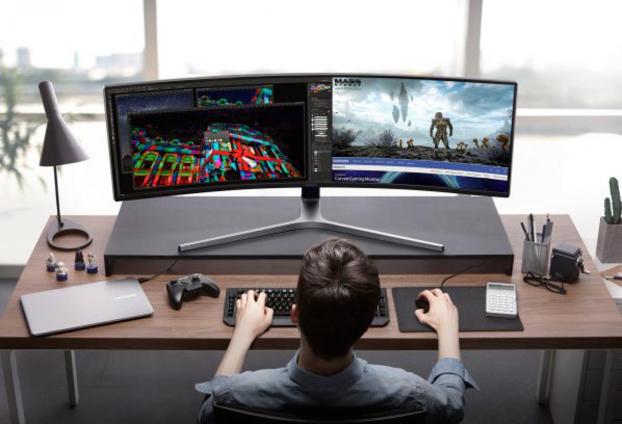 [10/06/2017] Der Samsung C49RG90 ist der erste Monitor mit einer 1440p- Auflösung im 32:9-Format mit 120 Hz.