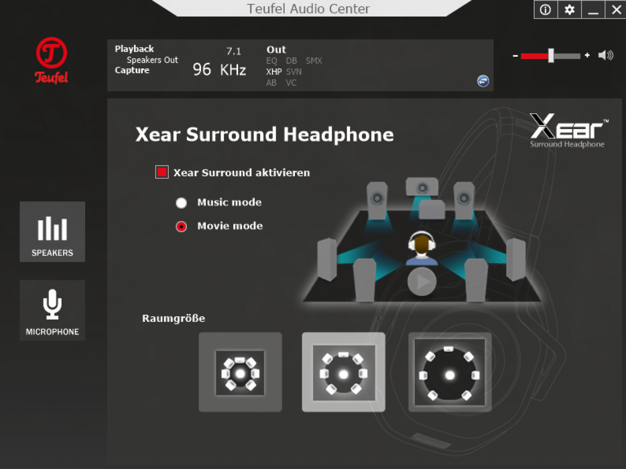 [30/06/2017] Die für die Surround-Soundausgabe beispielsweise in Battlefield 1 ist die Hardware nun schon korrekt konfiguriert. Sie können nun aber noch Surround-Features des Headsets oder Ihrer Soundkarte zuschalten, sofern vorhanden. Nicht immer wird dies eine tatsächliche Verbesserung darstellen, in praktisch allen Fällen wird der Surround-Effekt allerdings verstärkt.