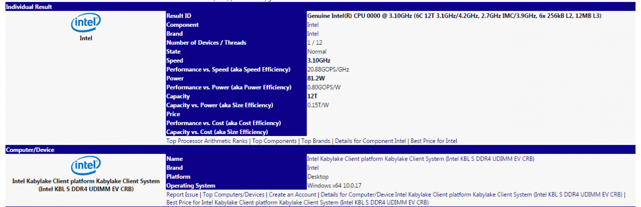 [25/06/2017] Intel Coffee Lake: Sockel 1151 in zwei Datenbank-Einträgen bestätigt (3)