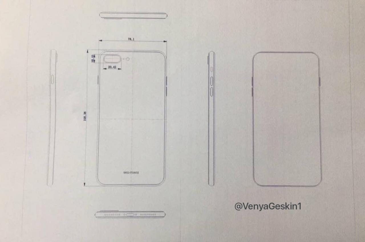 [08/06/2017] Schema des vermeintlichen iPhone 7s Plus
