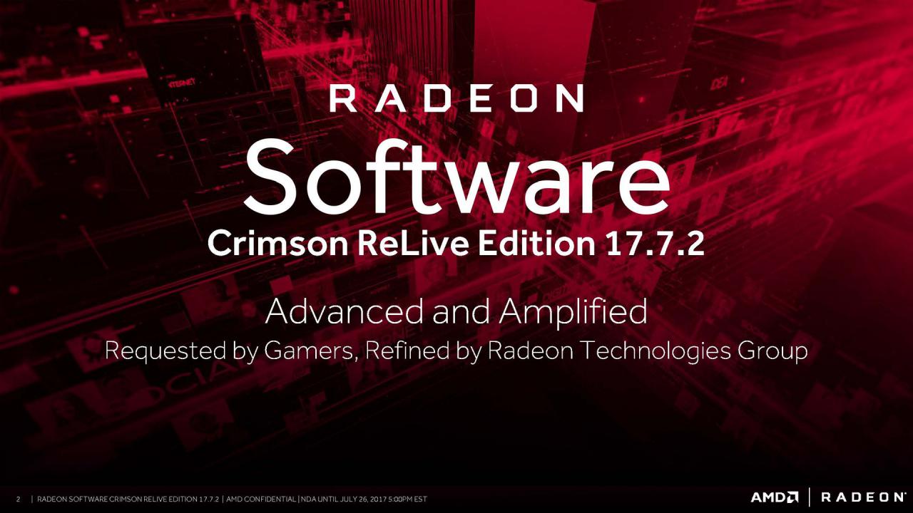 [25/07/2017] AMD Radeon Software 17.7.2 im Test