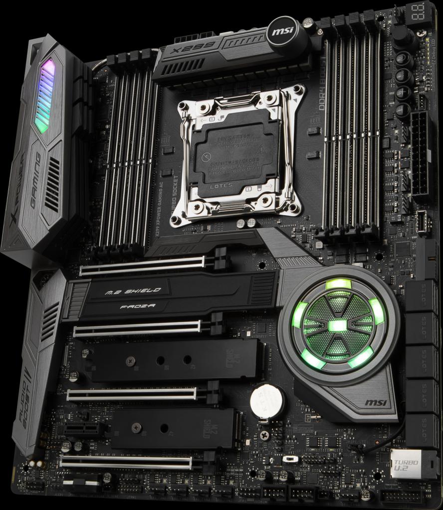 [11/07/2017] MSI X299 Xpower Gaming AC: E-ATX-Flaggschiff für fünf M.2-SSDs (2)