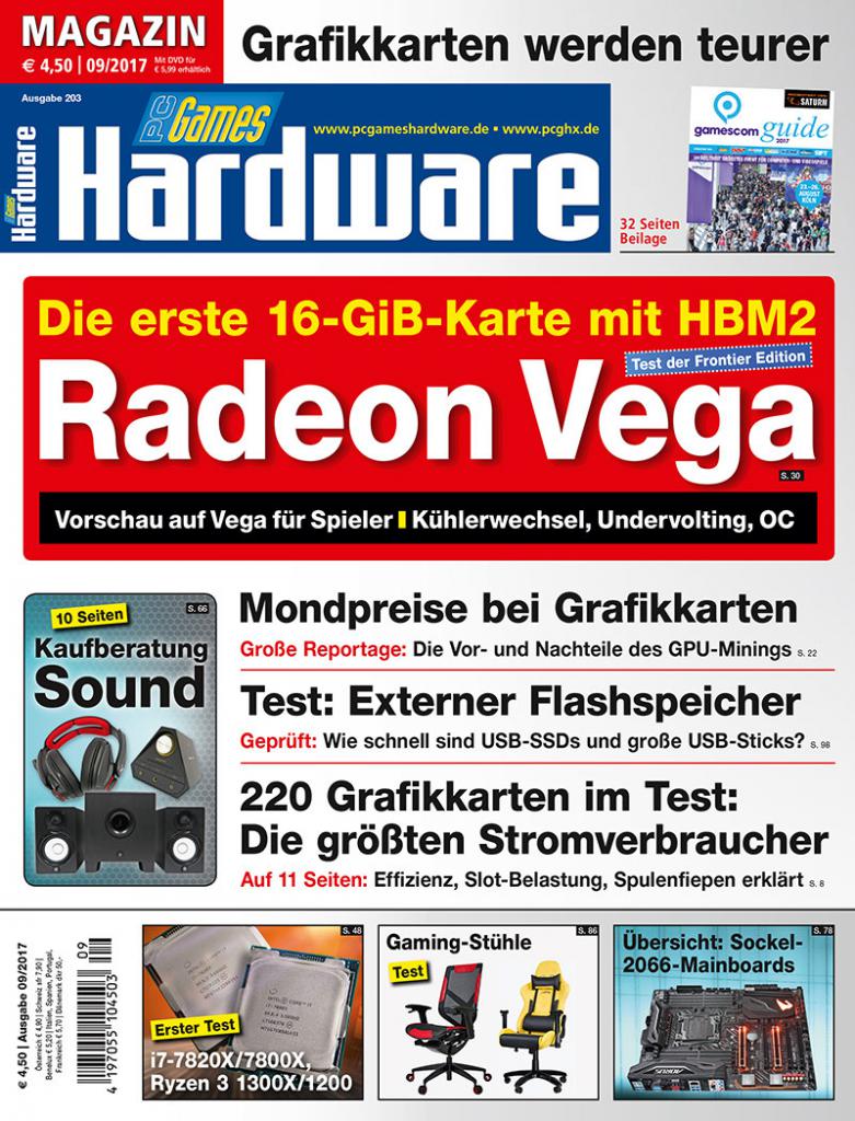 [25/07/2017] Cover MAG (PC Games Hardware #203 Ausgabe 09-2017)