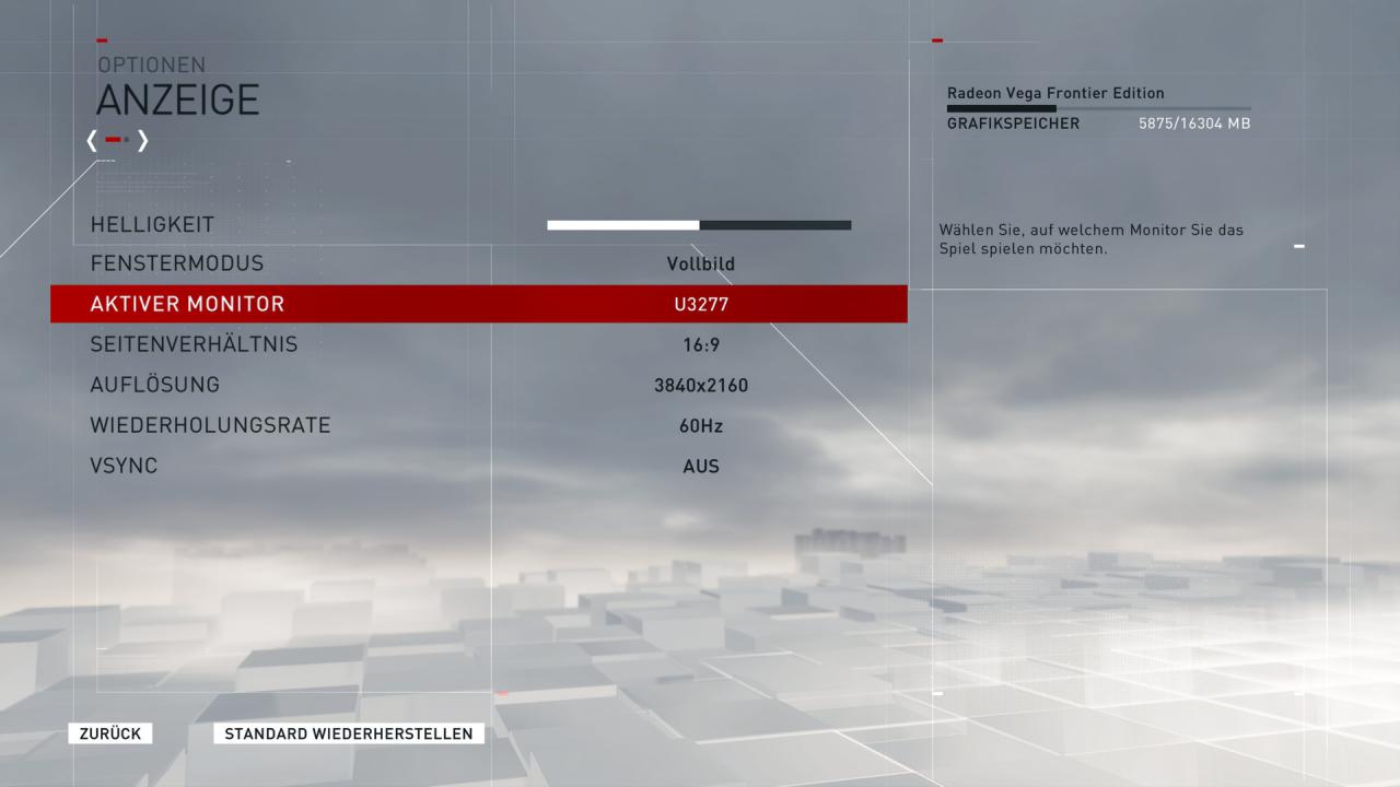 [10/07/2017] Radeon Vega Frontier Edition Speicheranzeige 16G in AC Syndicate