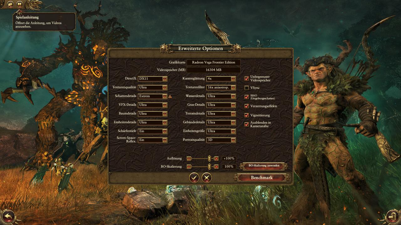 [10/07/2017] Radeon Vega Frontier Edition Speicheranzeige 16G in TW Warhammer