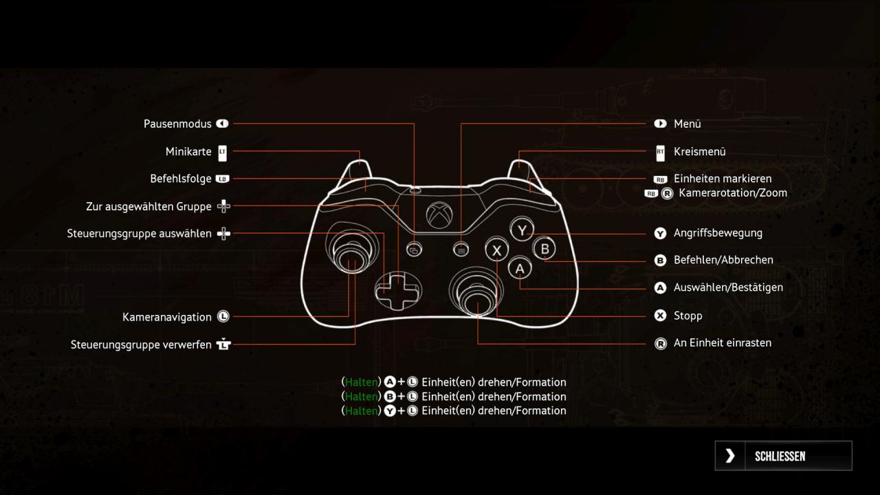 Sudden Strike 4 Preview - Controller-Belegung