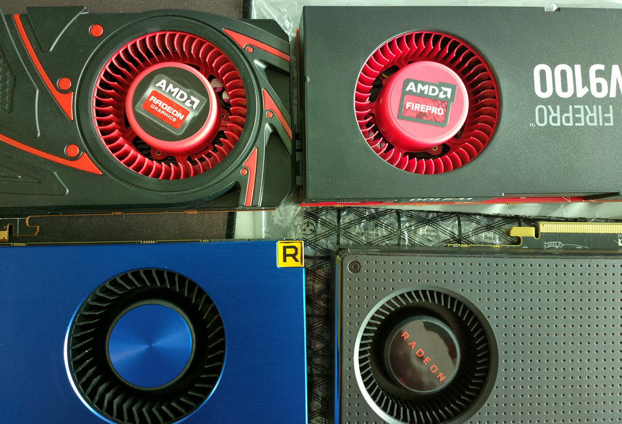 [11/07/2017] Lüftervergleich: Vega FE neben Fire Pro W9100, RX 480 und 290X