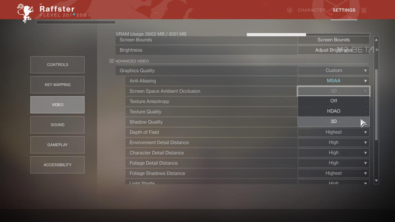 [29/08/2017] Destiny 2 BETA: Grafikmenü 4