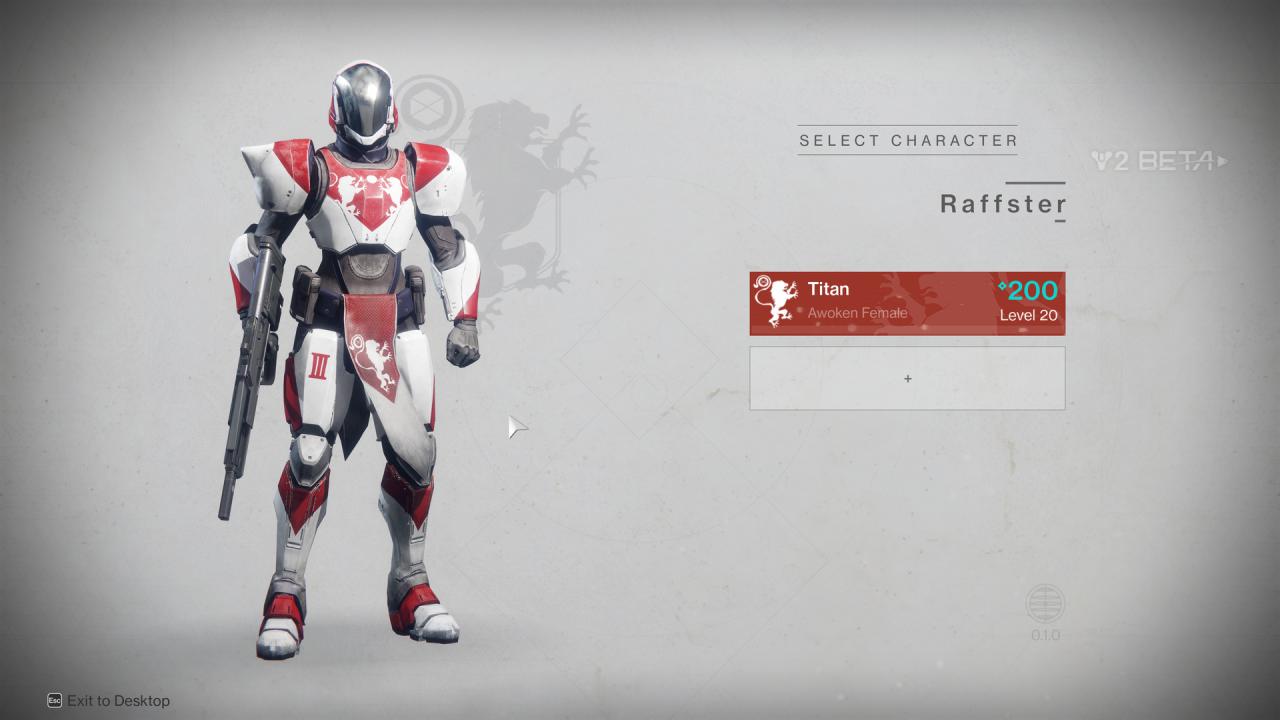 [29/08/2017] Destiny 2: Charakterwahl bei Spielstart