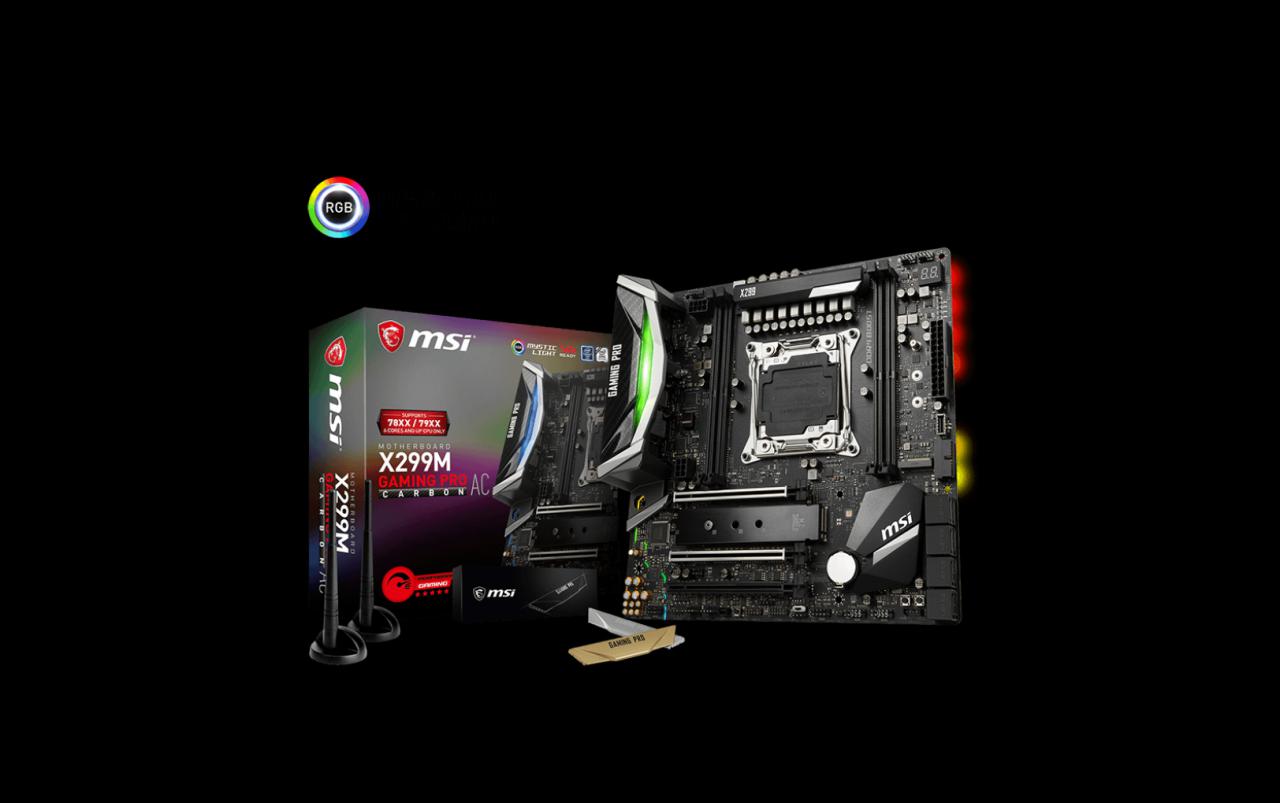 [15/08/2017] MSI X299M Gaming Pro Carbon AC: Zweites Skylake-X-Mainboard im Micro-ATX-Format (2)