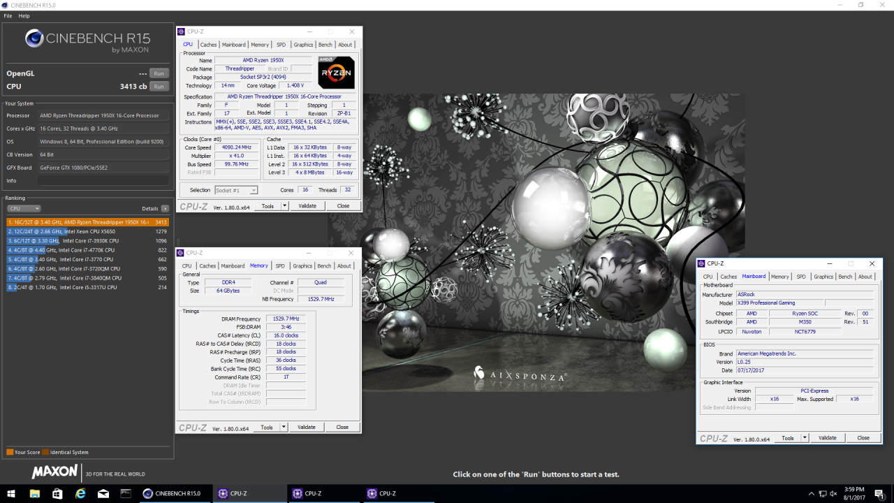 [09/08/2017] Angeblicher Ryzen Threadripper 1950X im Cinebench R15
