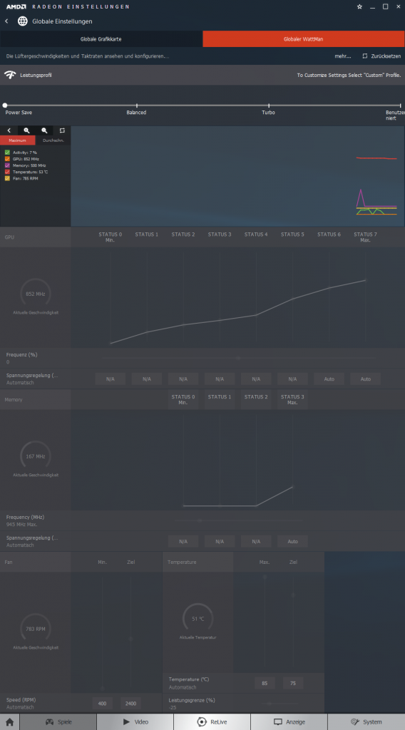 Radeon RX Vega 64 Air Wattman "Power Save"