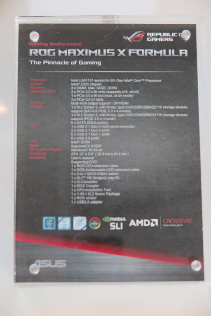 [28/09/2017] Asus Maximus X Formula