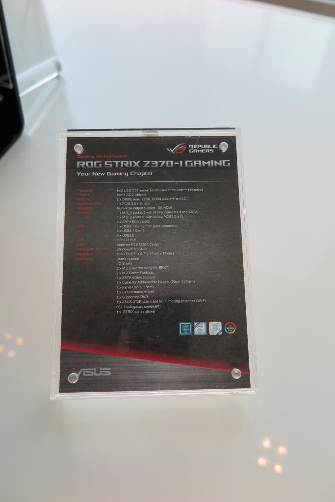[28/09/2017] Asus Strix Z370-I Gaming