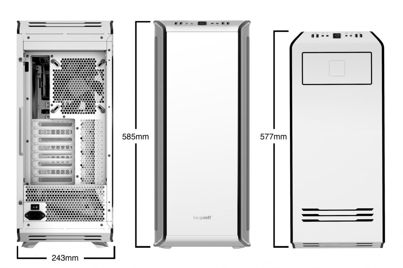 [05/09/2017] Be quiet Dark Base Pro 900 White Edition: Weiße Sonderauflage ist limitiert vorbestellbar (1)